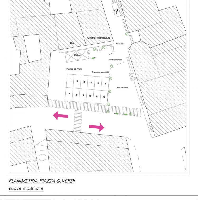 Piazza Verdi, si cambia – più parcheggi e meno area pedonale