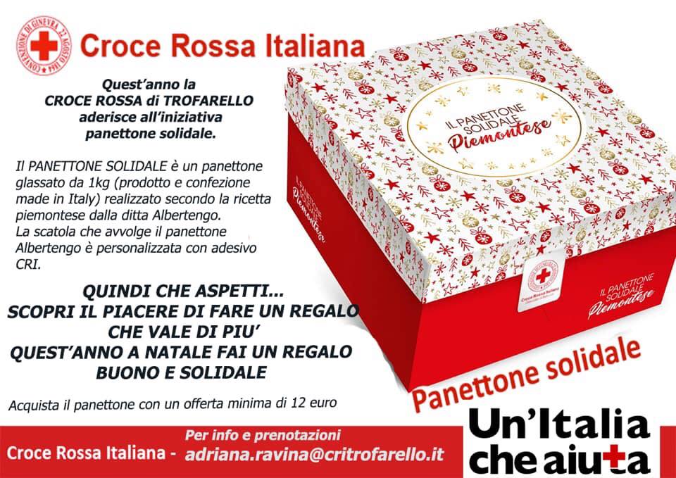 A Trofarello il panettone della Croce Rossa è solidale