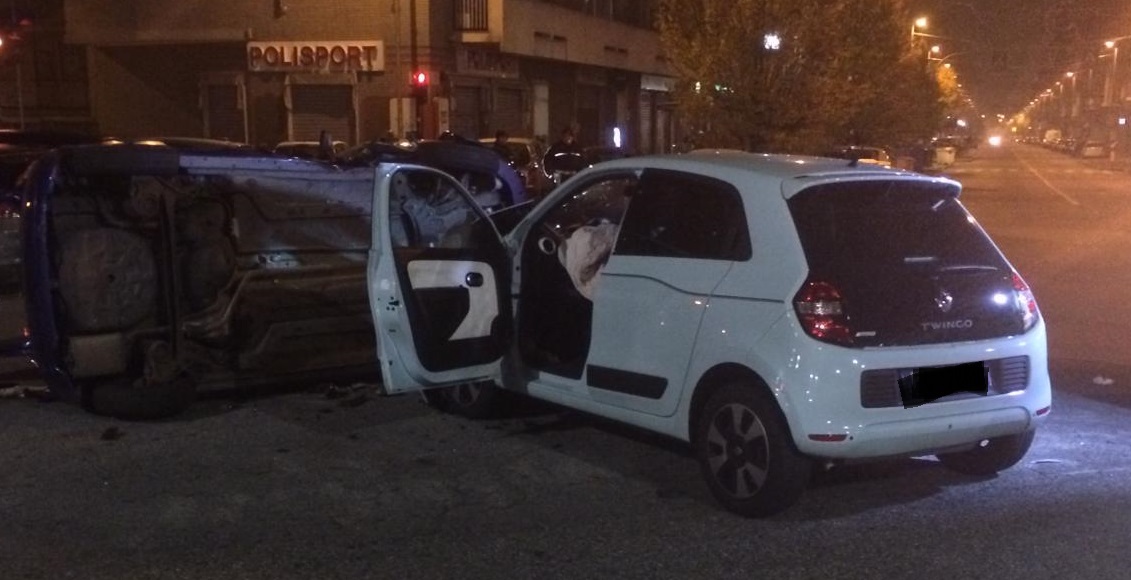 MONCALIERI – Incidente in corso Roma, cinque feriti