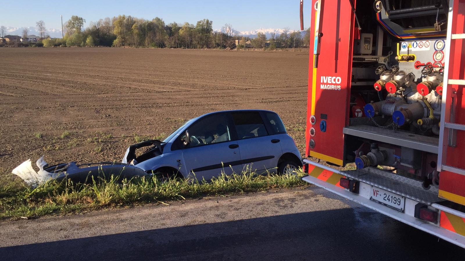 CARIGNANO – Incidente sulla provinciale per Pancalieri