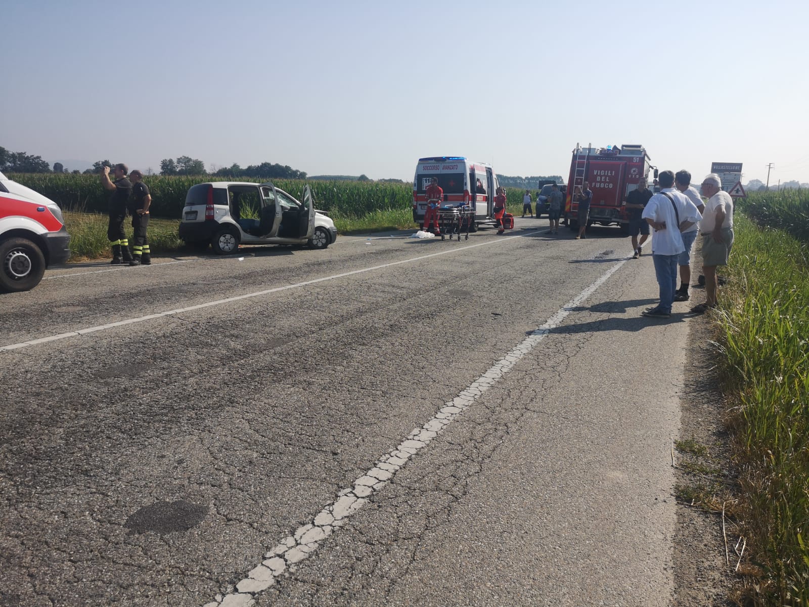 CARIGNANO – Incidente sulla provinciale per Villastellone