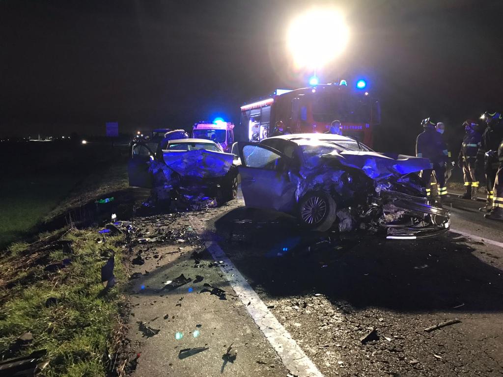 CARIGNANO – Brutto incidente sulla provinciale 20: un ferito grave al Cto