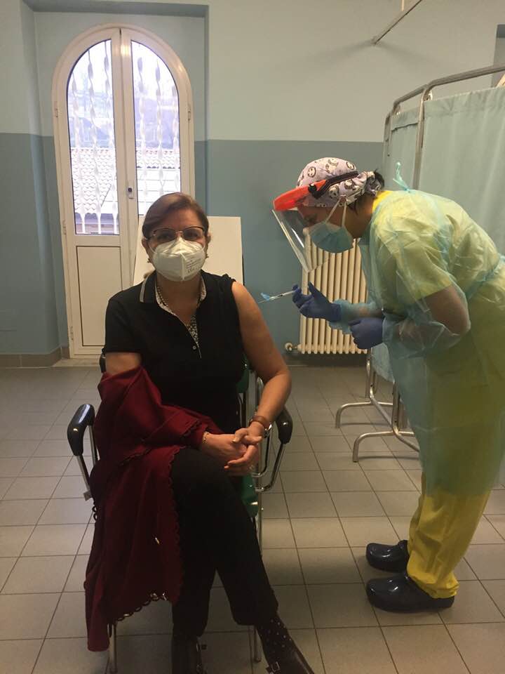 NICHELINO – Carmen Bonino vaccinata contro il Covid