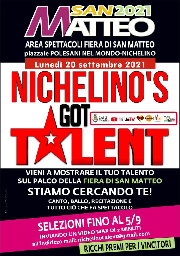 NICHELINO – Alla Fiera di San Matteo ‘Nichelino’s Got Talent’