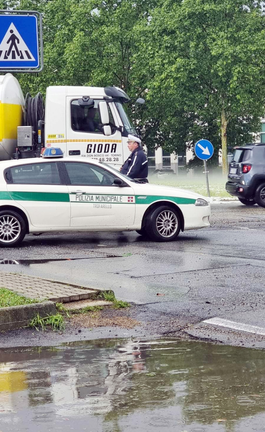 Trofarello reagisce alla violenta grandinata