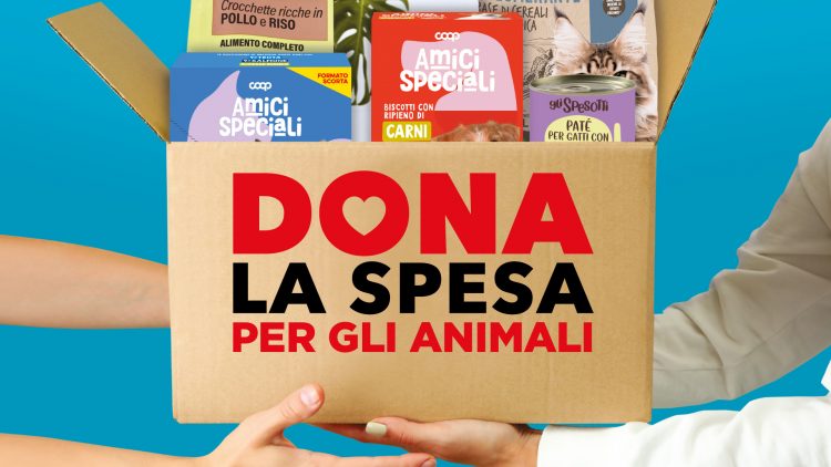 NICHELINO – Alla Coop si raccoglie la spesa solidale per cani e gatti abbandonati