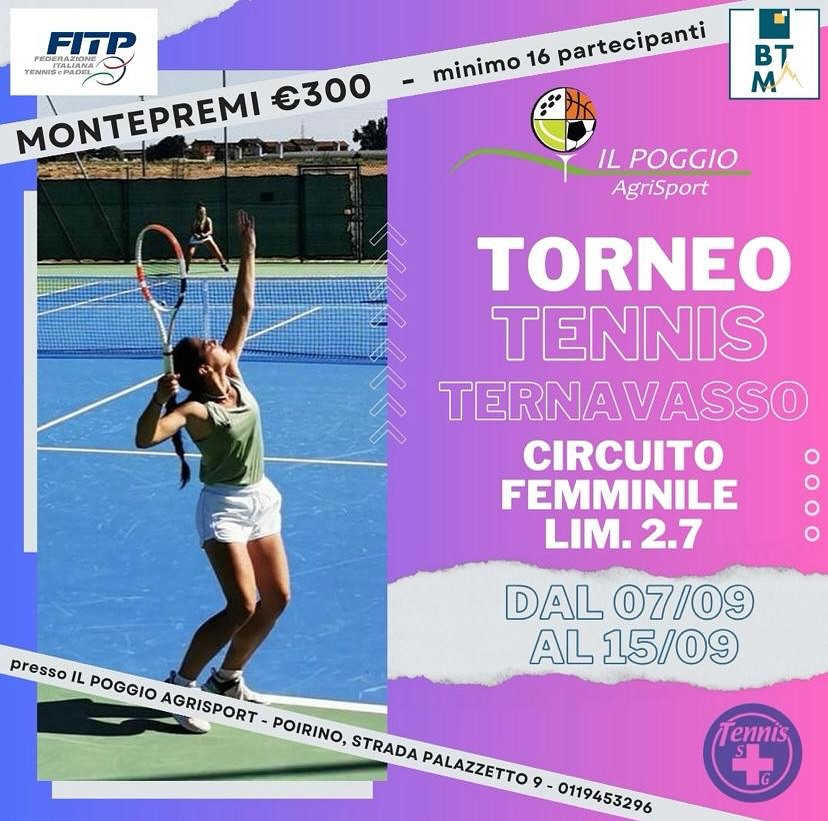 POIRINO – Il poggio apre le adesioni al torneo tennistico di settembre