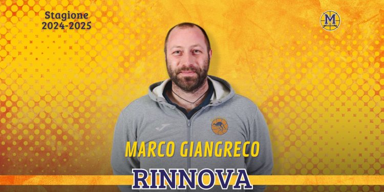 SPORT – Moncalieri Basketball annuncia il rinnovo pluriennuale di Marco Giangreco