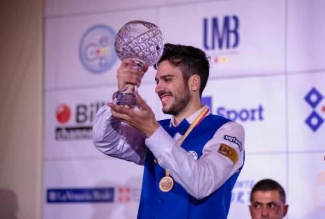 MONCALIERI – Andrea Ragonesi campione del mondo di biliardo