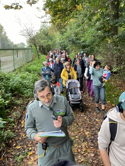 CARMAGNOLA – Successo per la passeggiata e concerto silenzioso al Gerbasso