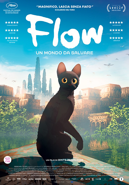 Domenica 17 novembre a Cinema Elios di piazza Verdi a Carmagnola c’è “Flow – un mondo da salvare”