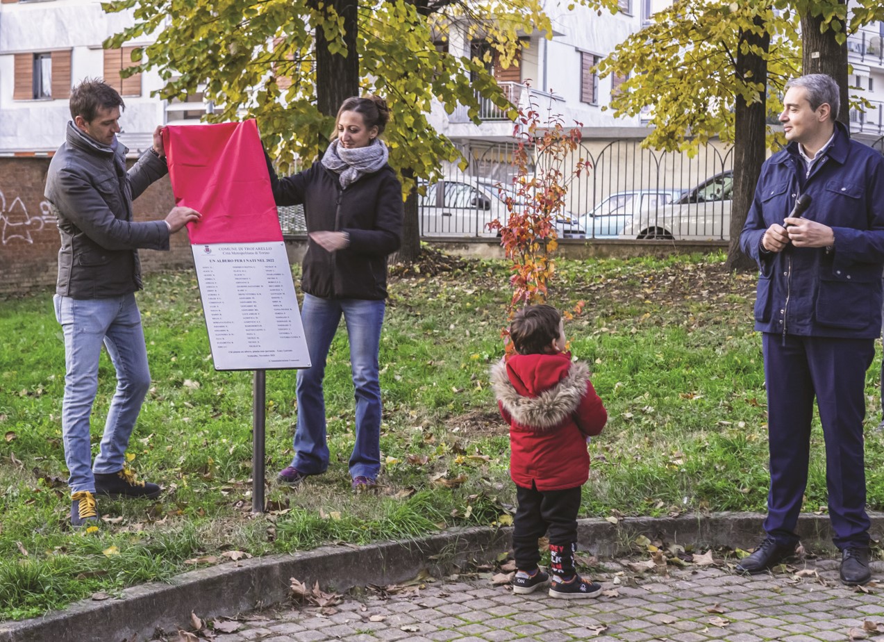 Sabato 23 novembre alle 11 c’è la Festa dell’Albero al Giardino Morgari di Trofarello, per i bimbi nati nel 2023