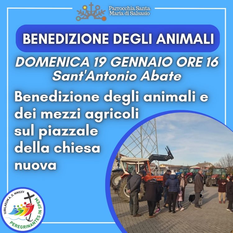 CARMAGNOLA – A Casanova e a Salsasio domenica 19 gennaio c’è la Benedizione degli animali